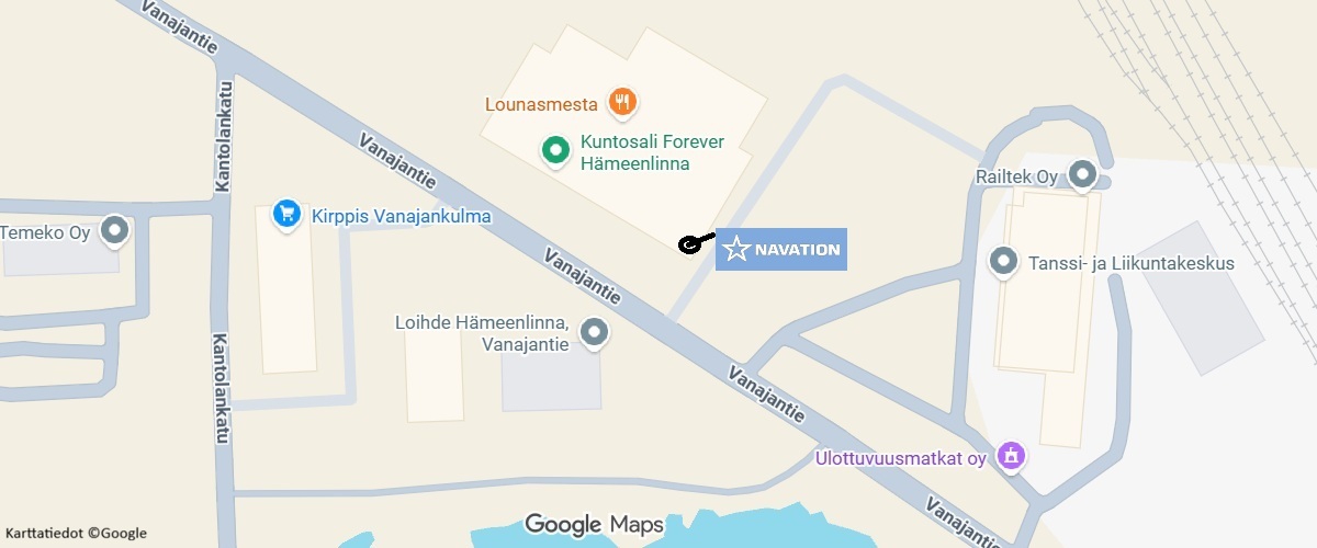 Navation Oy location and entrance at Vanajantie 10 B, Hämeenlinna